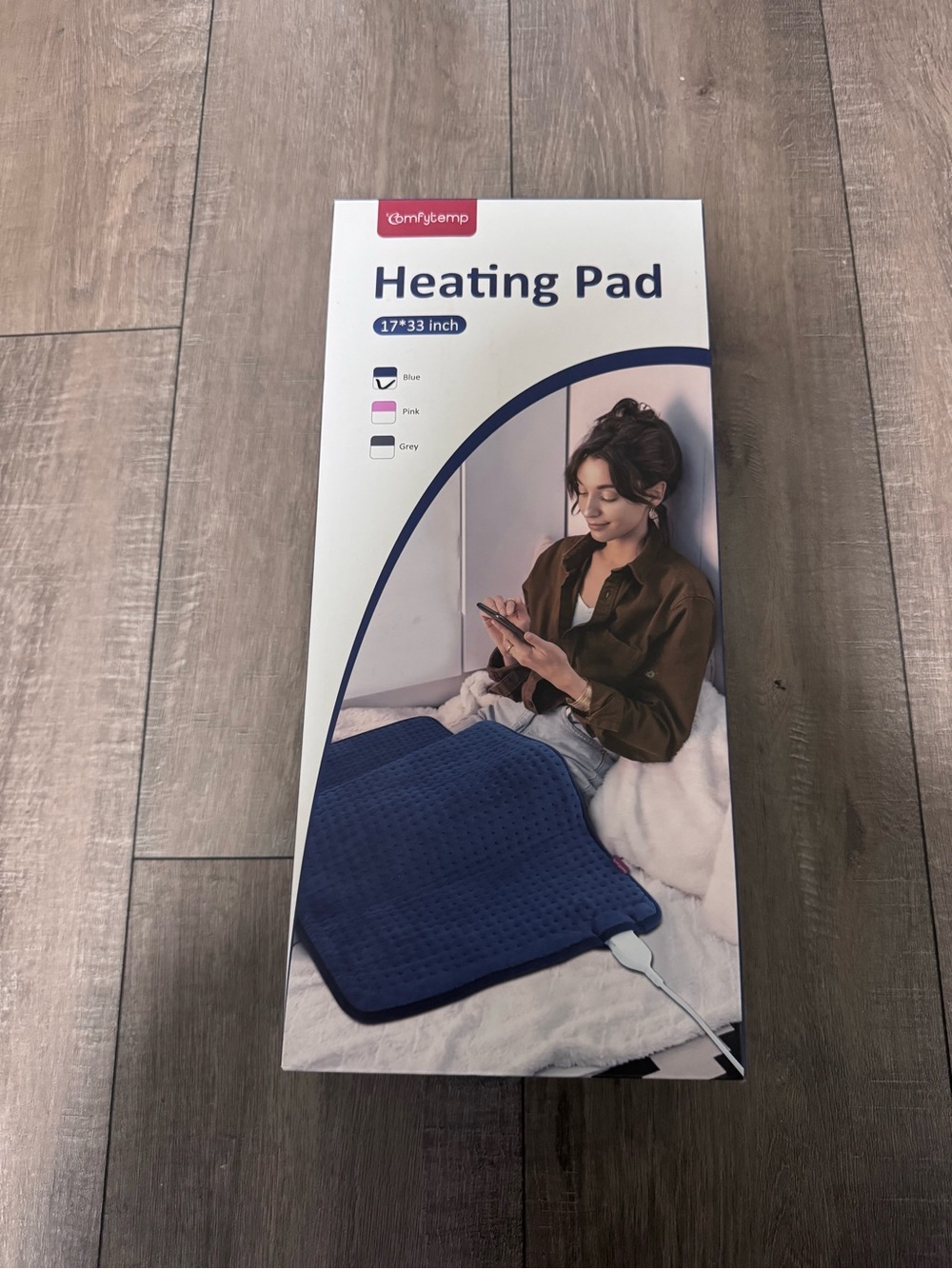 Blue Heating Pad - Electric Comfort Pad